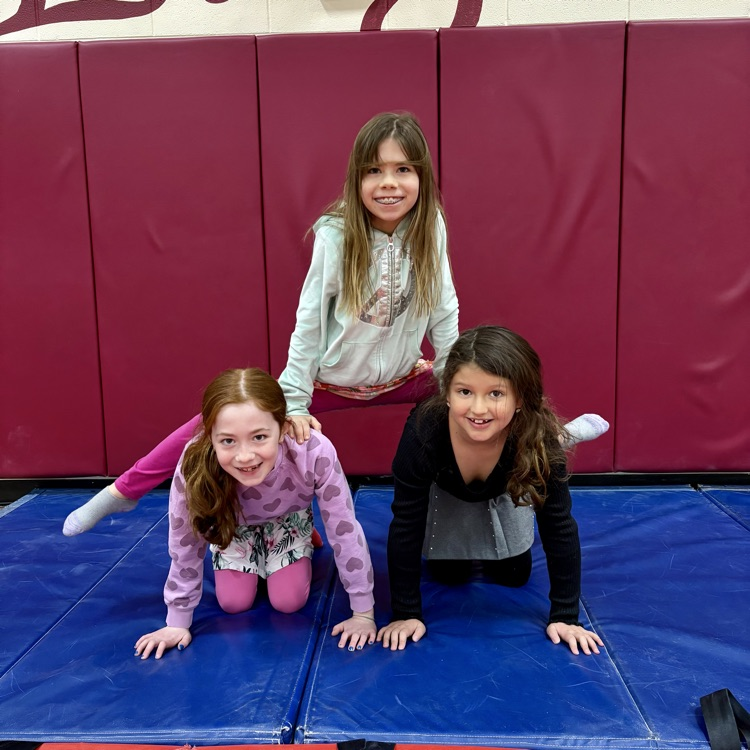 Our CME Eagles enjoying creative dance and tumbling in Mr. Everett's 3rd grade class!