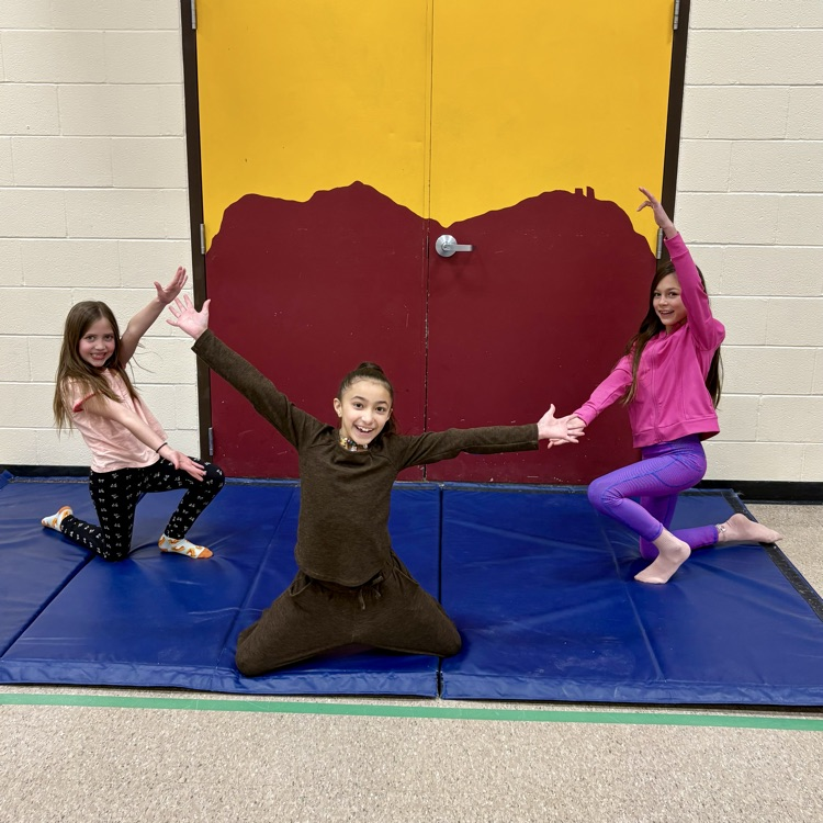 Our CME Eagles enjoying creative dance and tumbling in Mr. Everett's 3rd grade class!