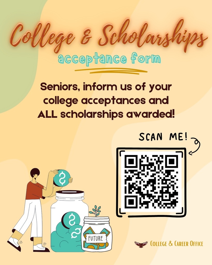 college acceptances & scholarship forms