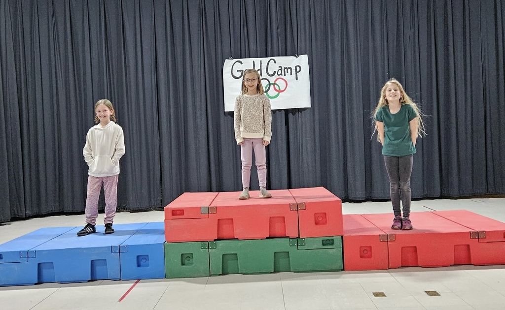 Students in Mrs. Doane’s PE class went for the gold today—trying out Olympic sports and even lighting a flame in our own opening ceremony! 🔥🏅 What an amazing day to be a Gold Camp Cougar! 🐾💛