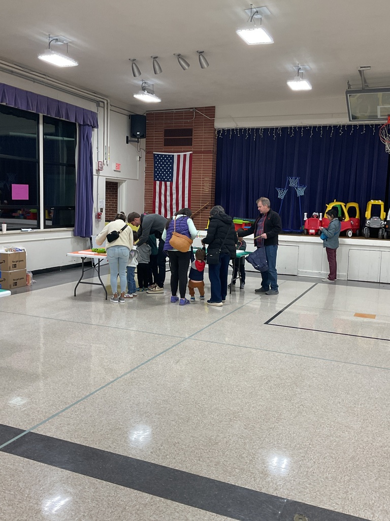 Families creating art projects