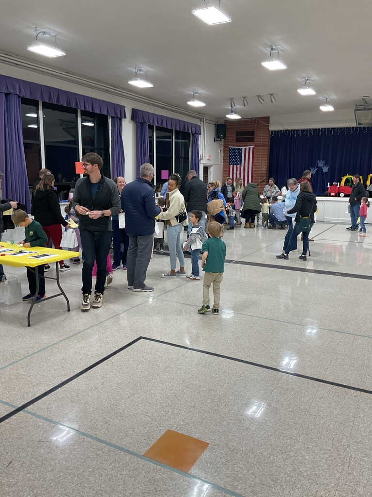 Families creating art projects