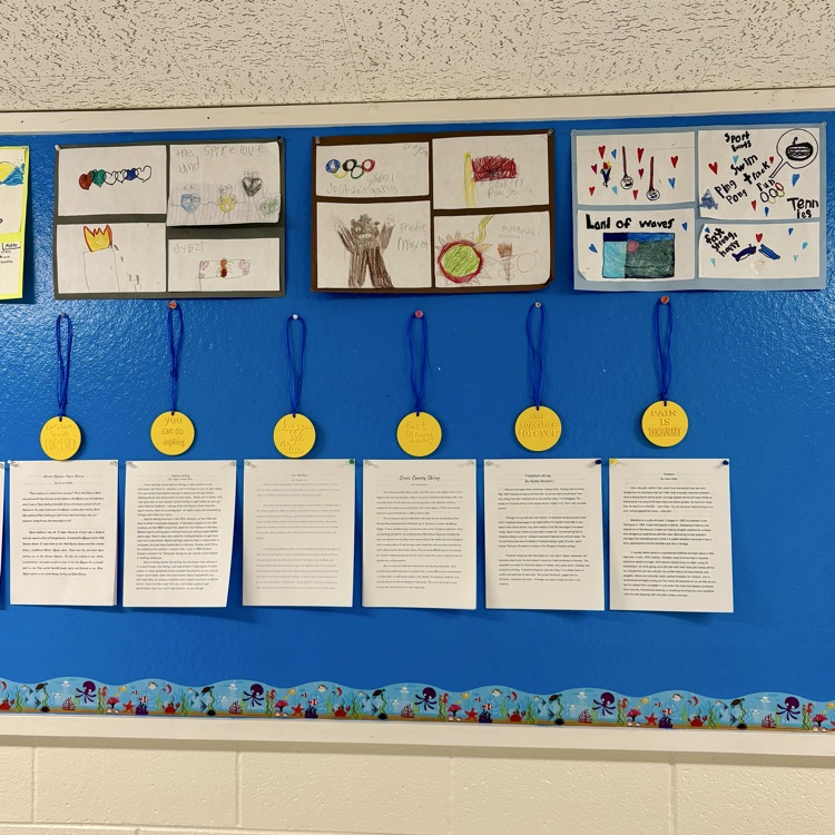 Skyway 4th graders research on our recent Winter Olympic Games - Strong work, Comets🥇🥈🥉☄️💫