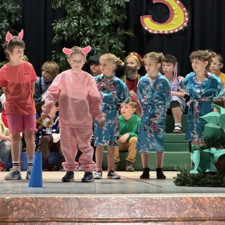 At Gold Camp this afternoon and this evening, our second graders performed their musical "Three of a Kind" for our students and families. They did such a wonderful job. Way to go Cougars!