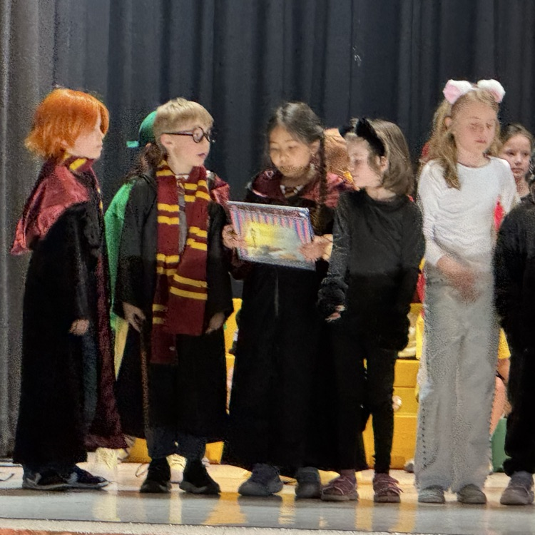 At Gold Camp this afternoon and this evening, our second graders performed their musical "Three of a Kind" for our students and families. They did such a wonderful job. Way to go Cougars!