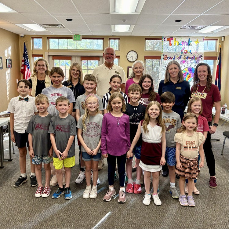 Our CME students were featured at tonight’s Board spotlight sharing what it means to be kind and care for their school community - strong work, Eagles🦅 💪🏼!!