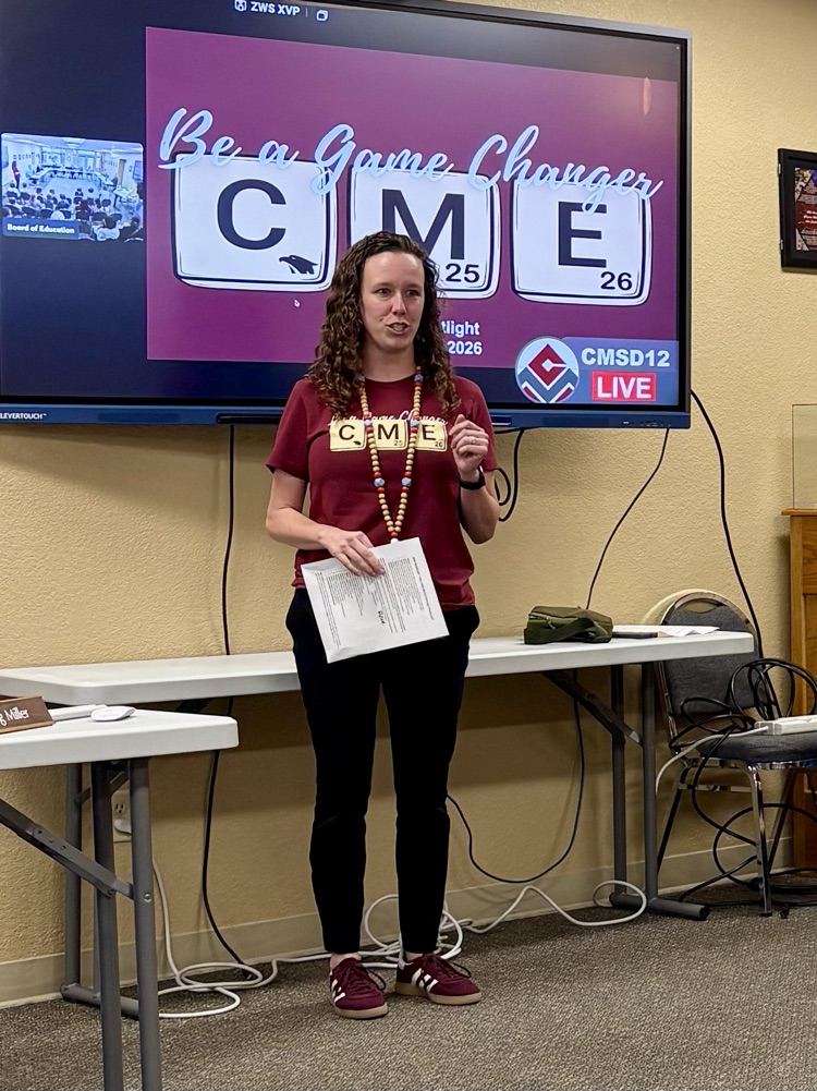 Our CME students were featured at tonight’s Board spotlight sharing what it means to be kind and care for their school community - strong work, Eagles🦅 💪🏼!!