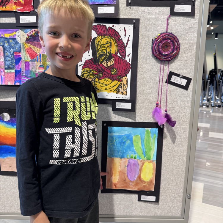 Several Gold Camp artists had their artwork on display at our District Arts Celebration this afternoon. Their art showed just how creative and artistic our students are! Thank you Ms. Bayles for all that you teach our students. 
