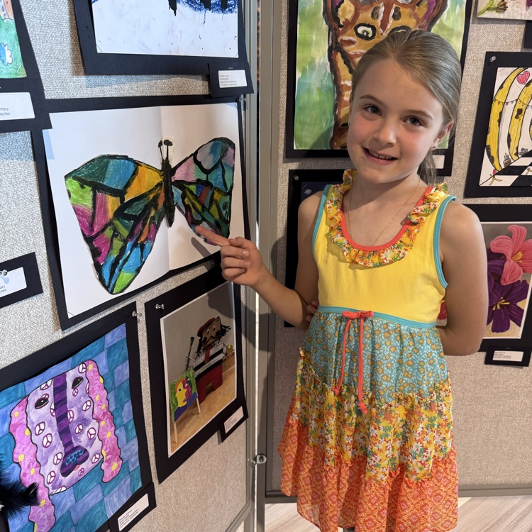 Several Gold Camp artists had their artwork on display at our District Arts Celebration this afternoon. Their art showed just how creative and artistic our students are! Thank you Ms. Bayles for all that you teach our students. 