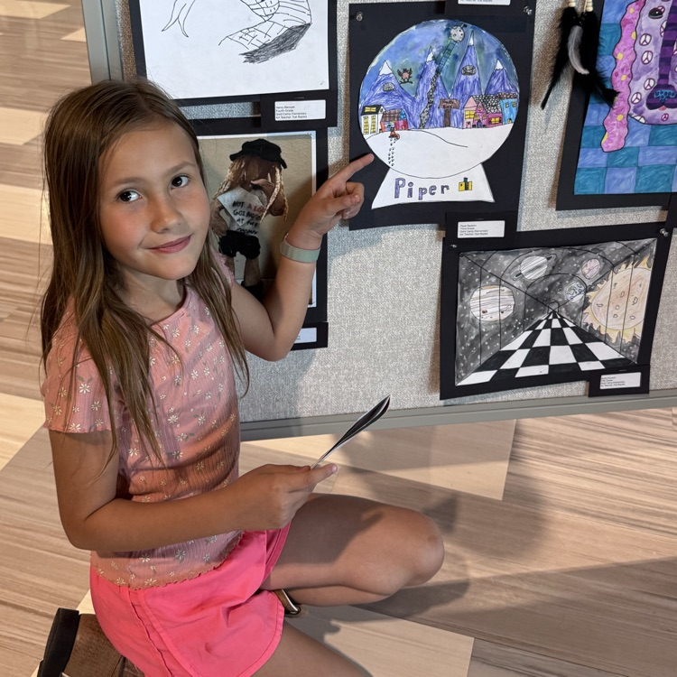 Several Gold Camp artists had their artwork on display at our District Arts Celebration this afternoon. Their art showed just how creative and artistic our students are! Thank you Ms. Bayles for all that you teach our students. 