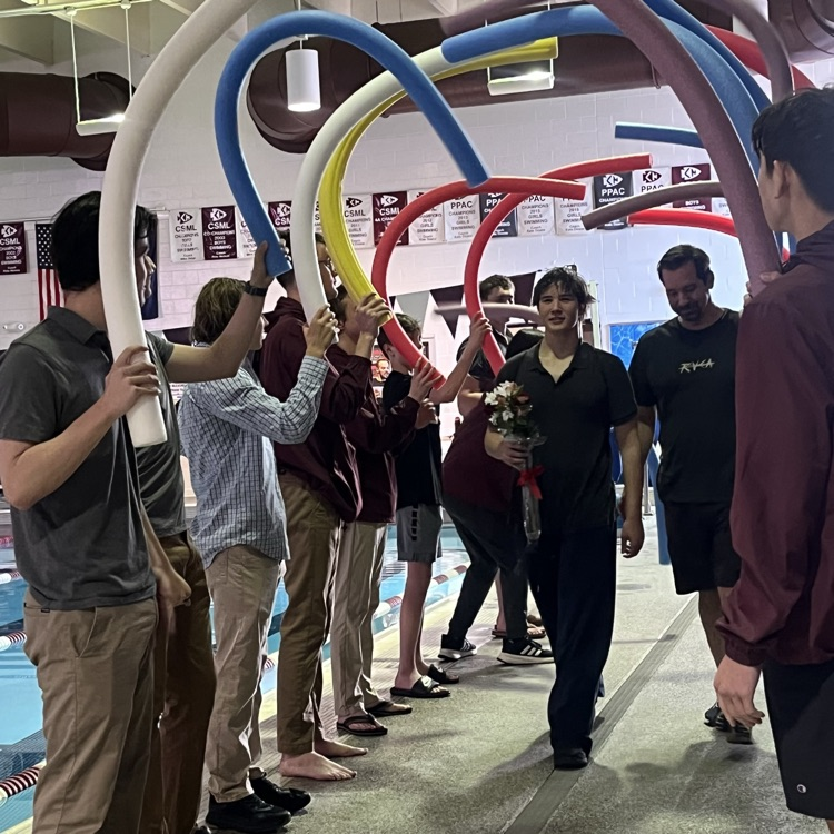 boys swim and dive senior night