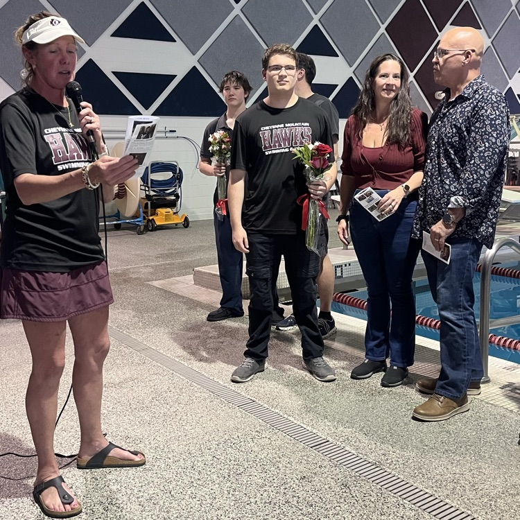 boys swim and dive senior night