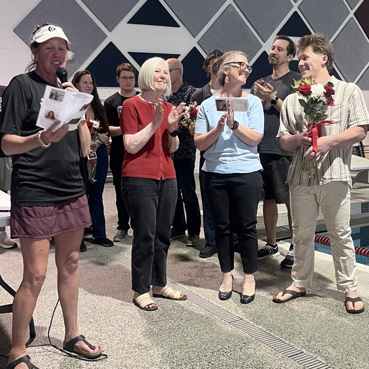 boys swim and dive senior night