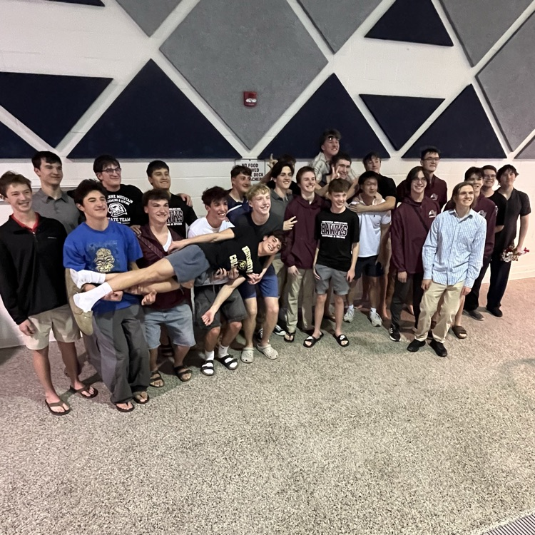 boys swim and dive senior night