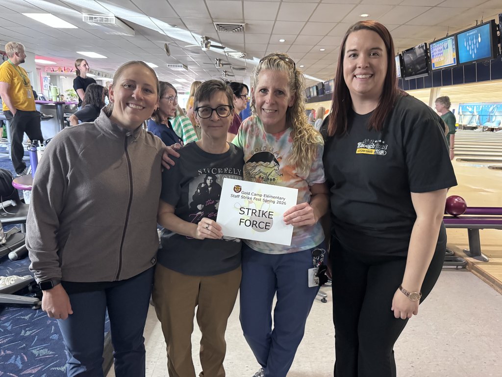 Turns out our GCE staff has some serious hidden bowling talent .  Huge thanks to our principal, Becki Royall, for making this team-building  happen. It was the perfect mix of laughs, friendly competition, and just enough chaos to keep things interesting!