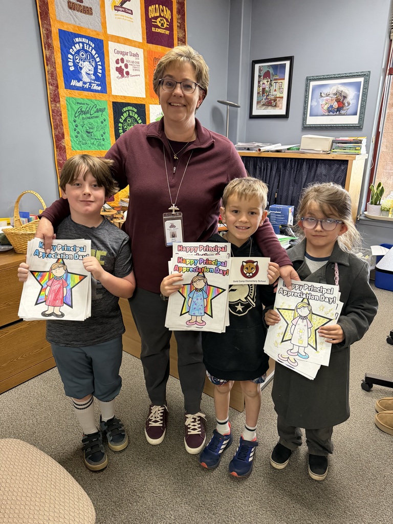 Happy Principal's Day to our GCE Principal, Mrs. Royall!  Thanks for helping us learn, try our best, and have a good day at school. You make school a fun place to be!