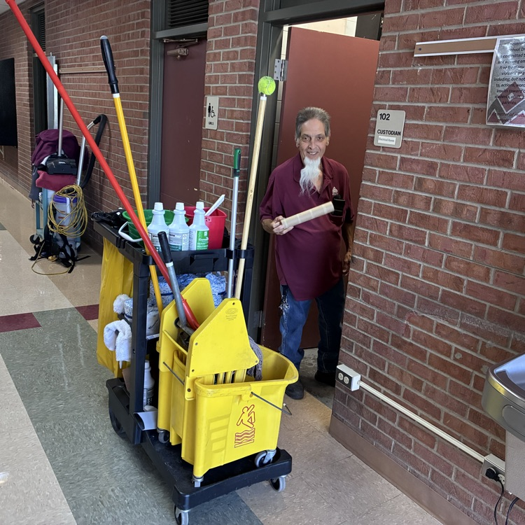 Building custodians hard at work!