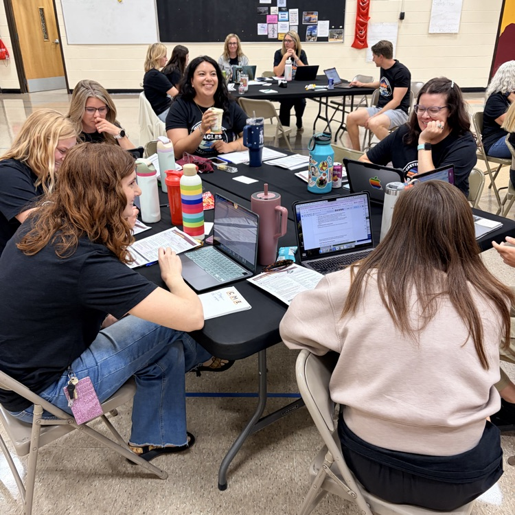 staff collaborating in gym