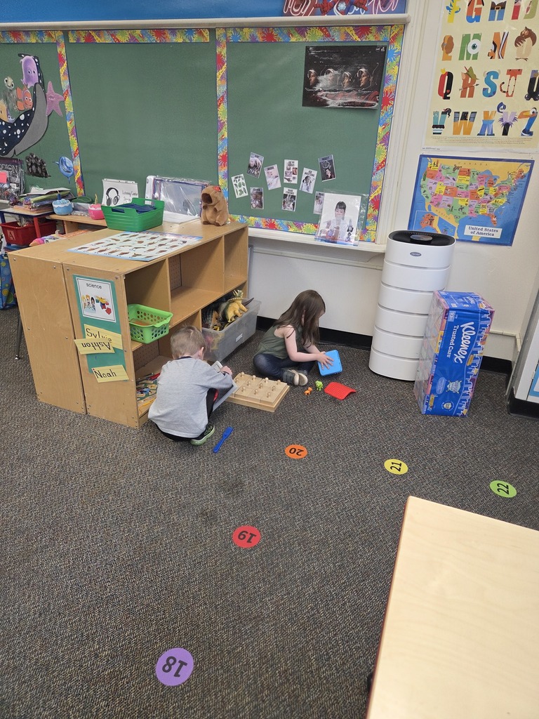 preschool students playing