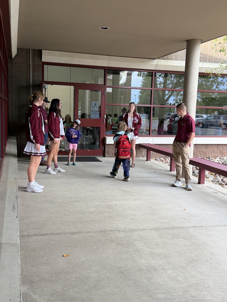  Our CMHS cheerleaders were out bright and early, welcoming GCE Cougars with high fives and school spirit as they headed to breakfast!