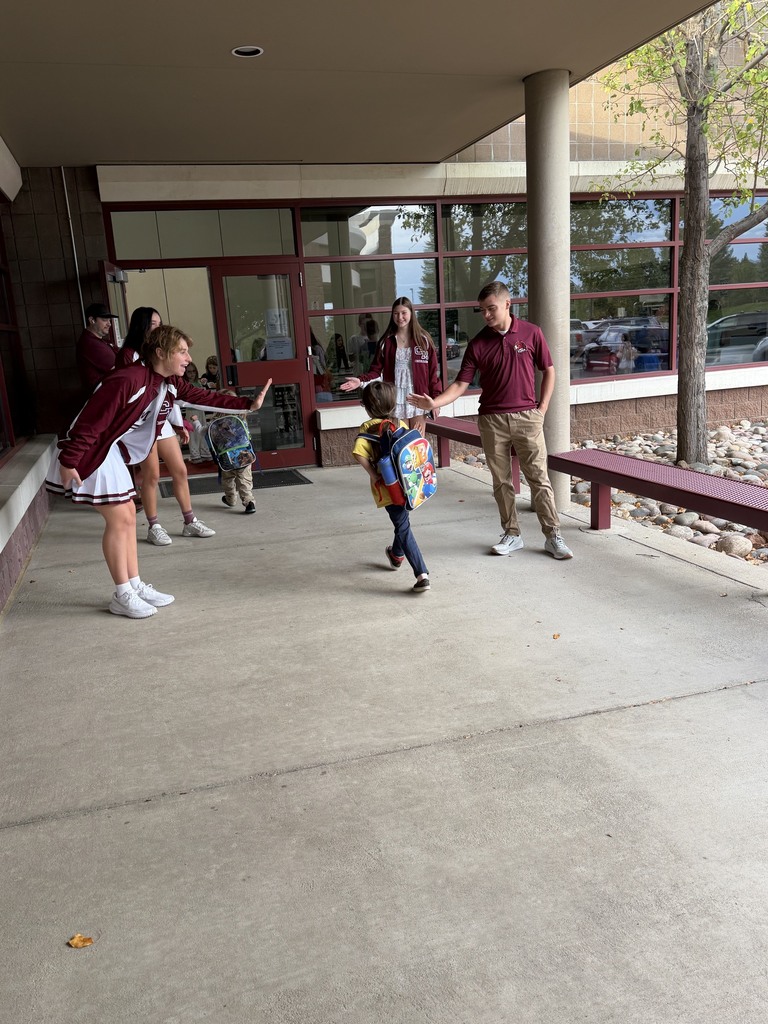  Our CMHS cheerleaders were out bright and early, welcoming GCE Cougars with high fives and school spirit as they headed to breakfast!