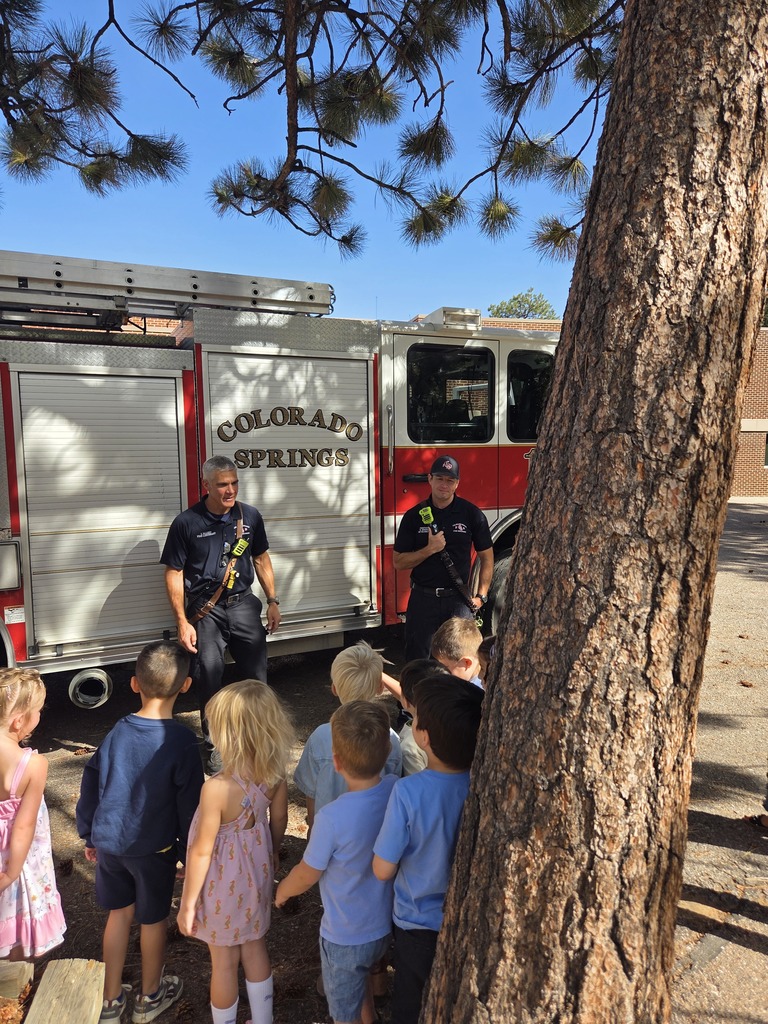 Preschoolers getting a lesson in fire safety