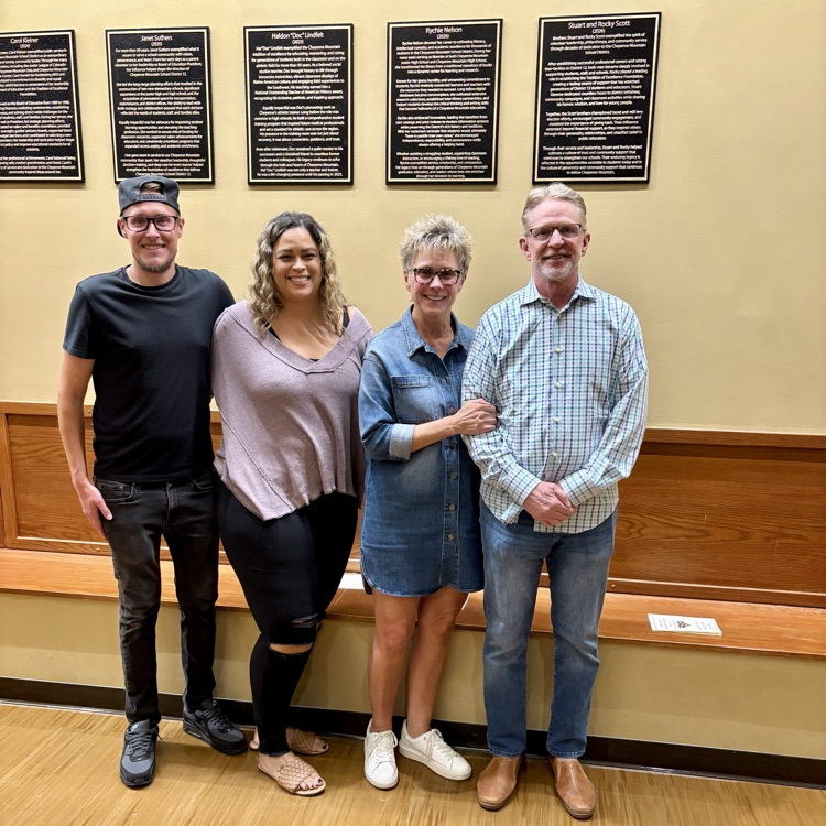 A very special congratulations to this year's D12 Hall of Fame Inductees, Rychie Nelson and brothers Stuart and Rocky Scott! Thank you for your many years of unwavering support and dedication to Cheyenne Mountain!