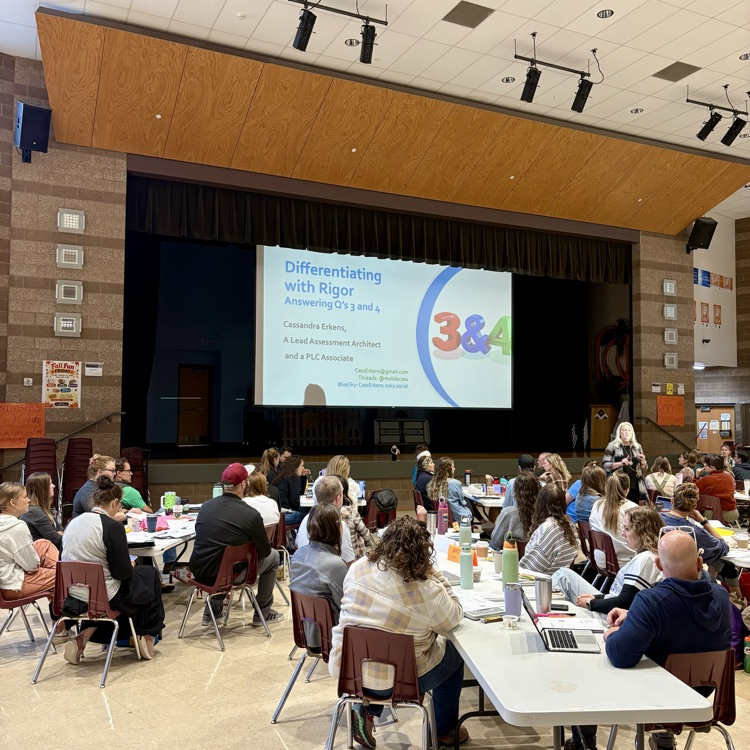 4th-8th grade teachers are learning to differentiate with rigor through the PLC framework from educational expert, author, and national trainer, Cassandra Erkens, Solution Tree PLC Associate.