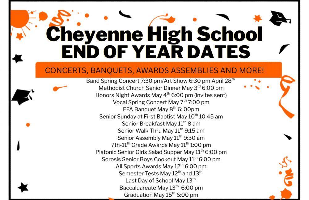 END OF YEAR DATES