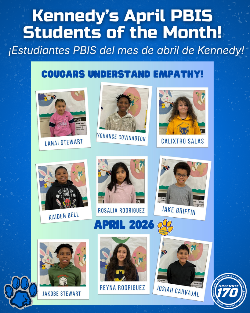 Kennedy April Student of Month