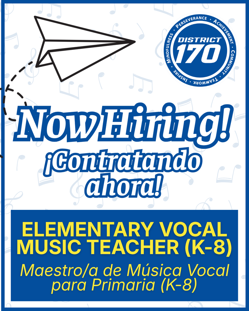 Now Hiring Music Teacher (K-8)