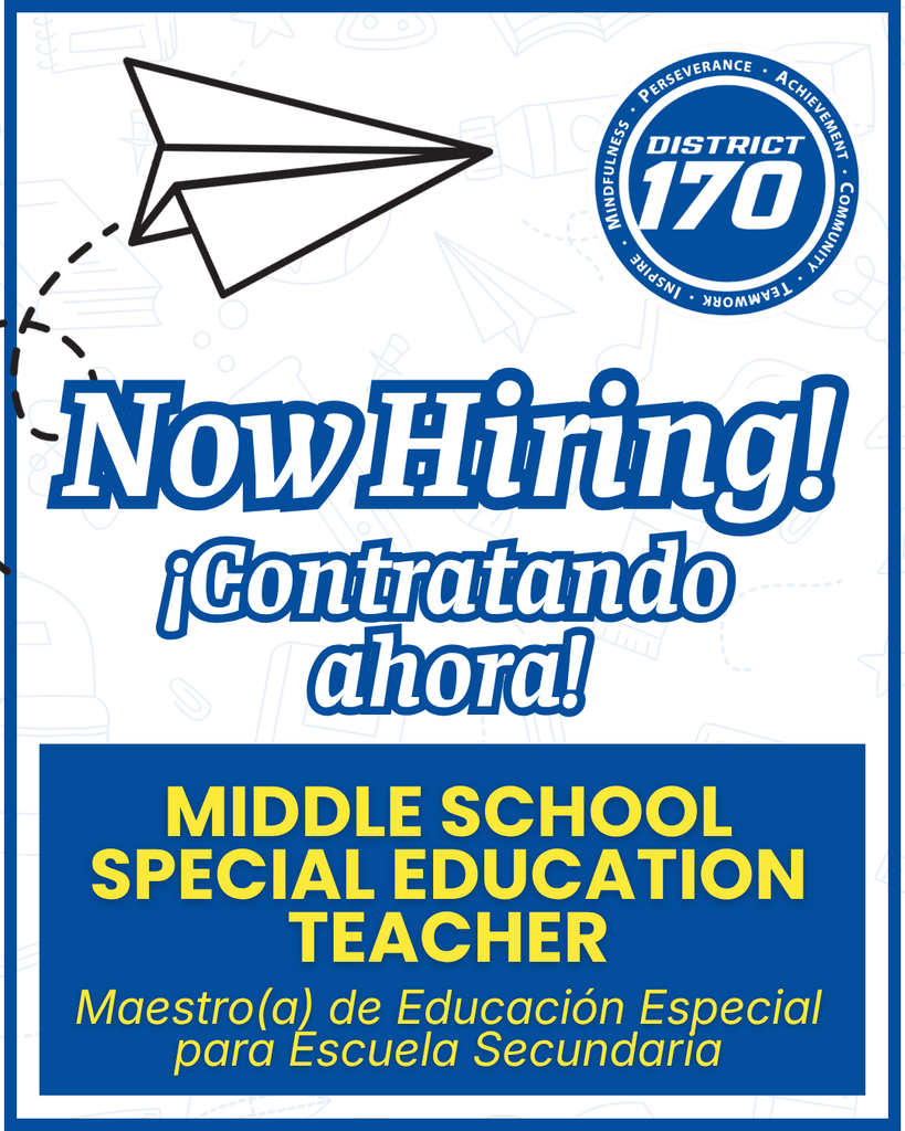 Now Hiring Middle School Special Education Teachers