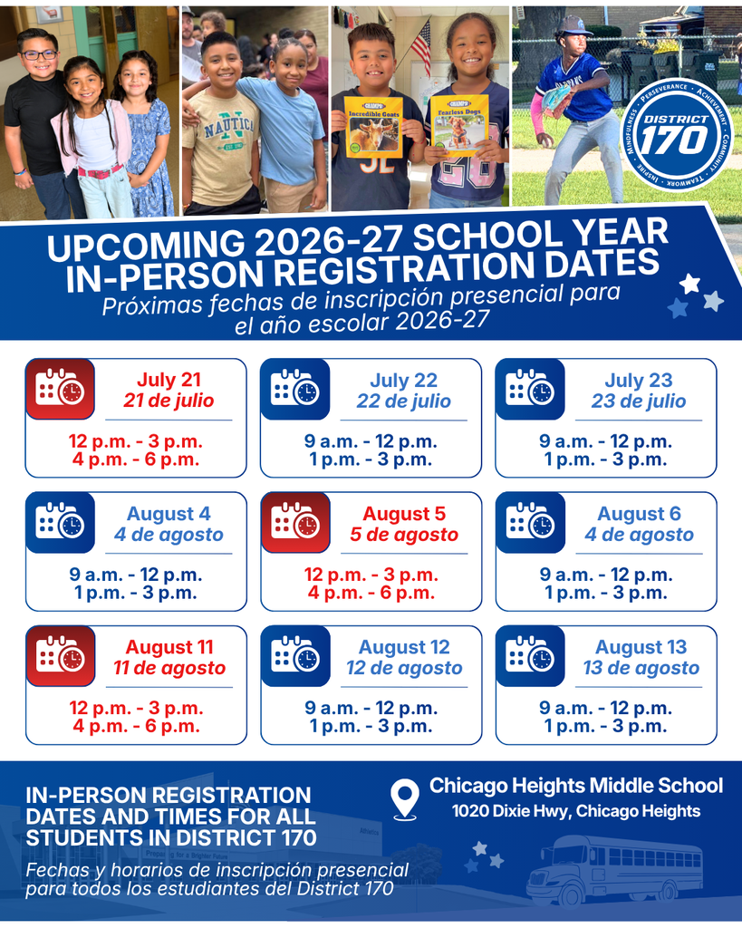 Upcoming 2026-27 Registration Dates