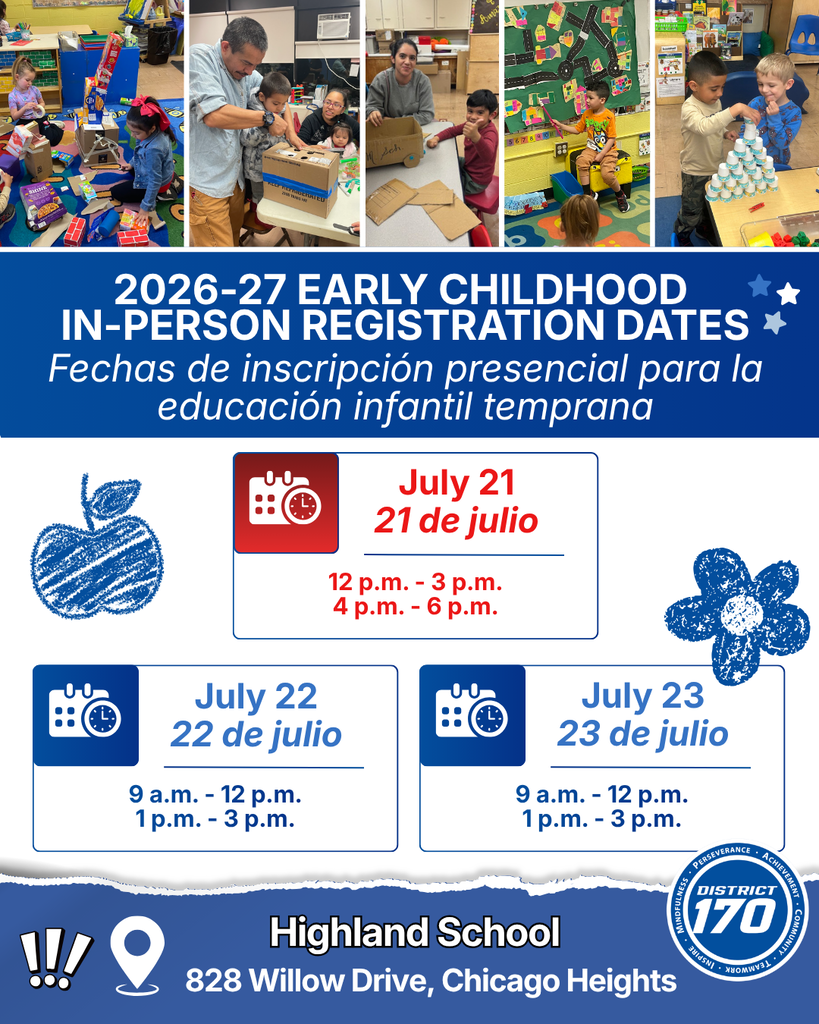 2026-27 Early Childhood Registration Dates