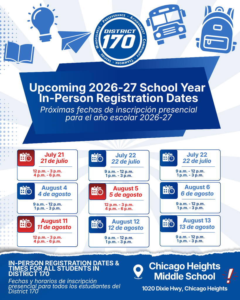 Upcoming 2026-27 Registration Dates