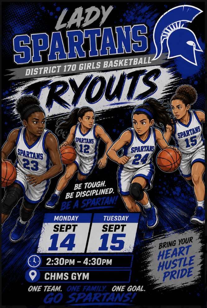 🏀💙 Calling All Future CHMS Lady Spartans! 💙🏀