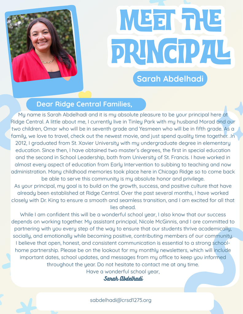 Meet the Principal Flyer