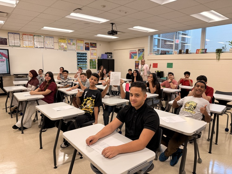 8th graders on their first day of their last year!