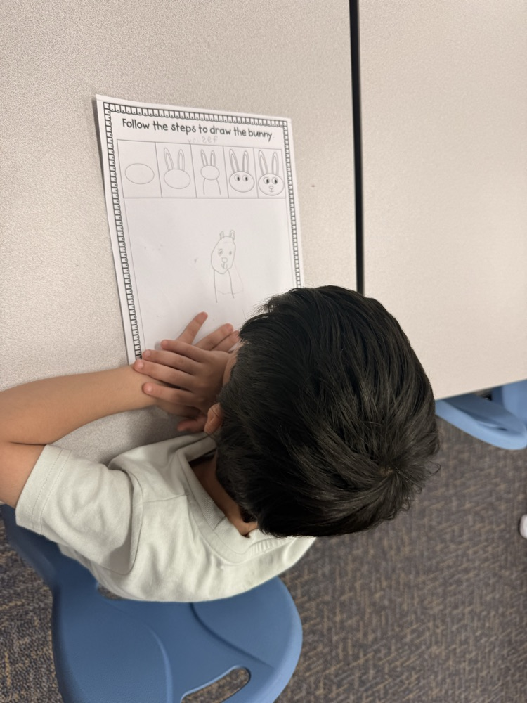 1st grade in library 