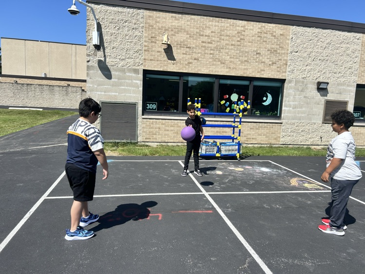 Four square is a recess favorite!  