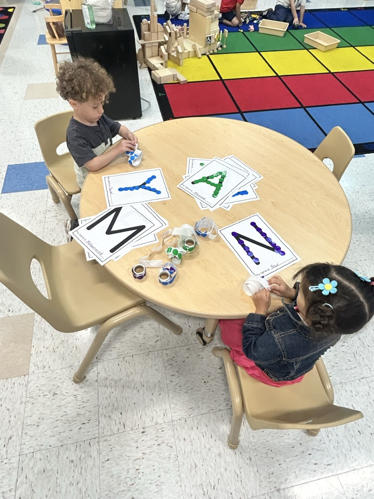 Working on fine motor skills