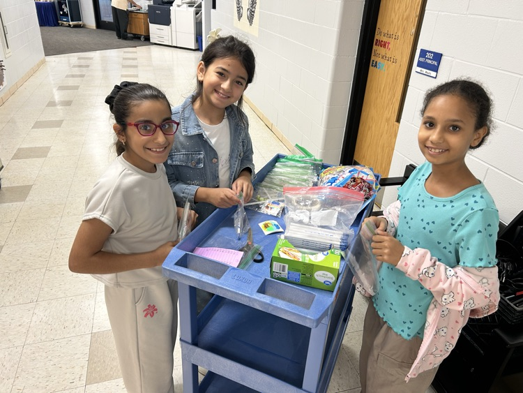 Making bags for our Egg-Cellent Eagle Winners