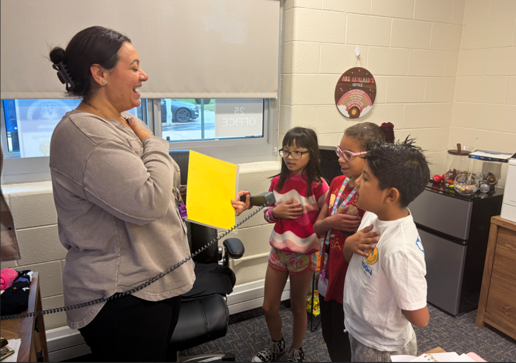 Ms. Potter's Class did announcements