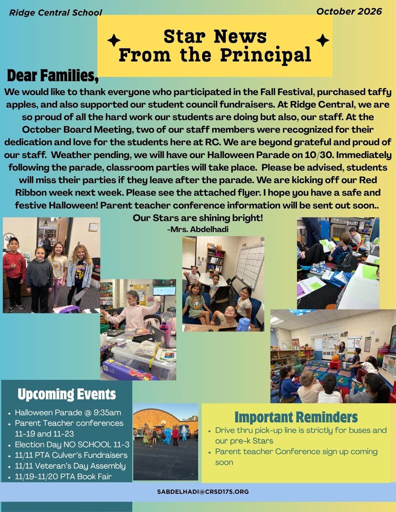 Principal Newsletter