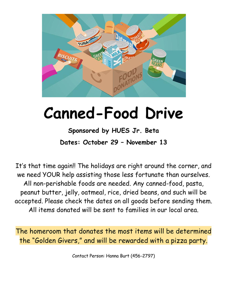 Canned Food Drive
