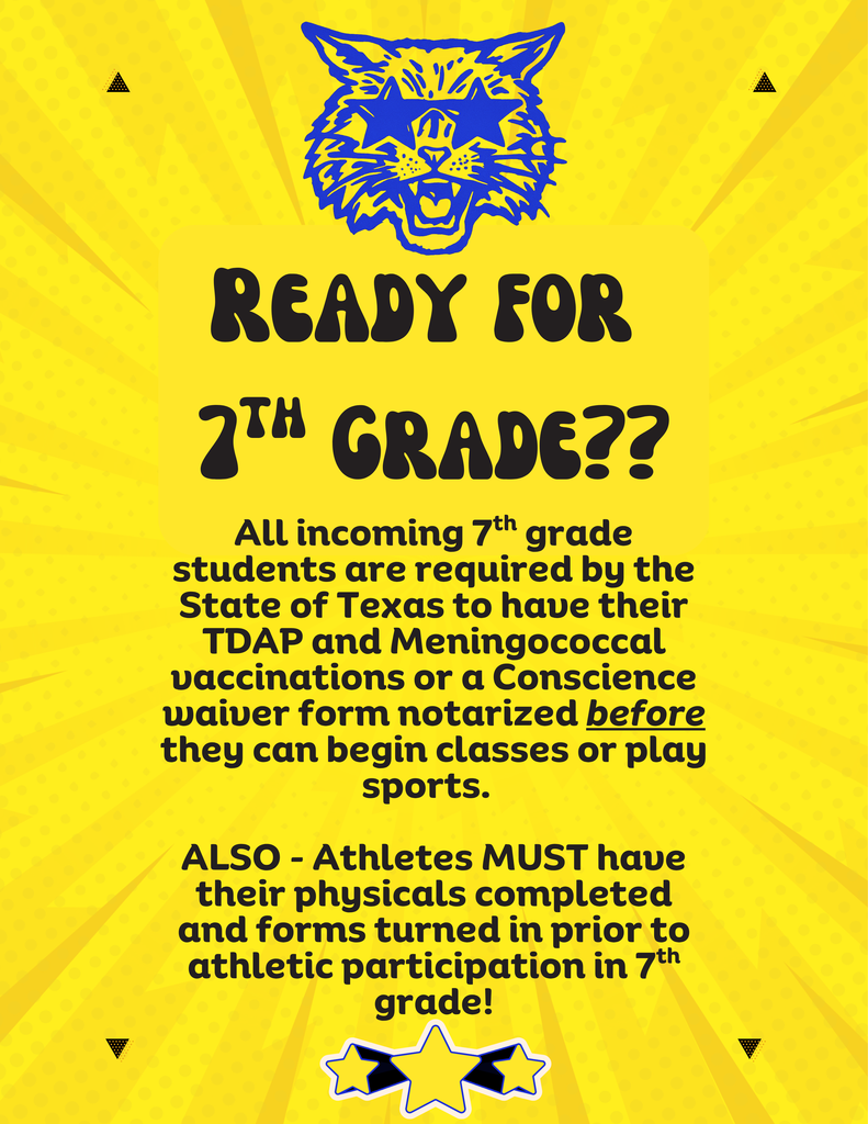 Immunization Requirement 7th grade