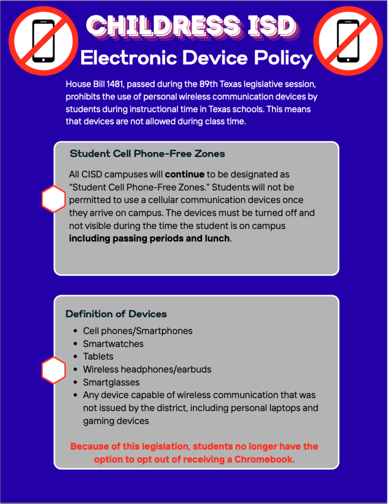 CISD Electronic Device Policy 