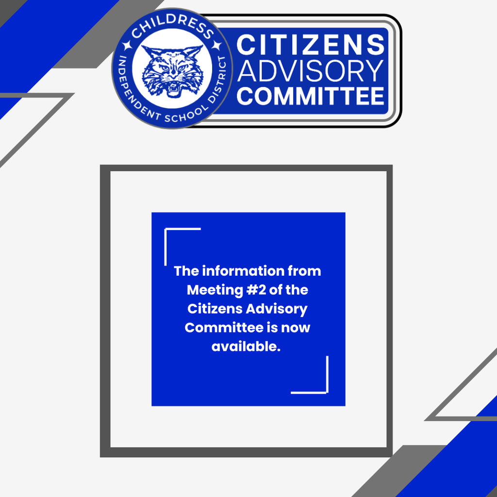 Citizens Advisory Committee Meeting 2 Info Available