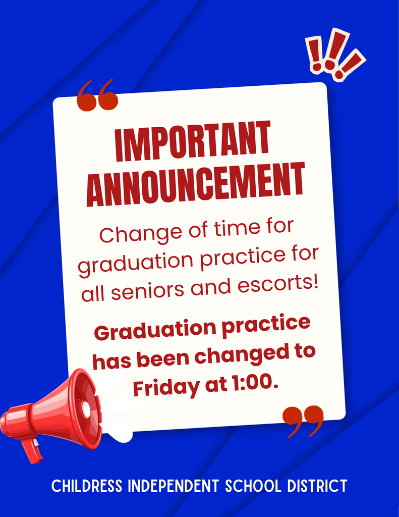 Graduation Practice Time Change