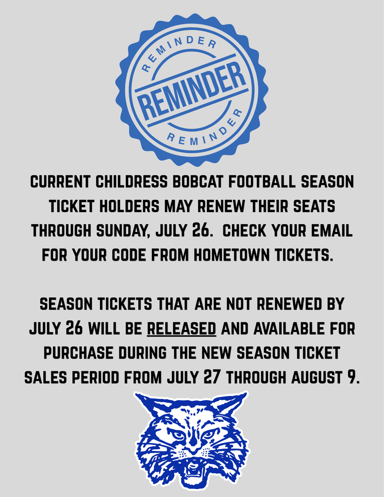 Football Season Ticket Reminder